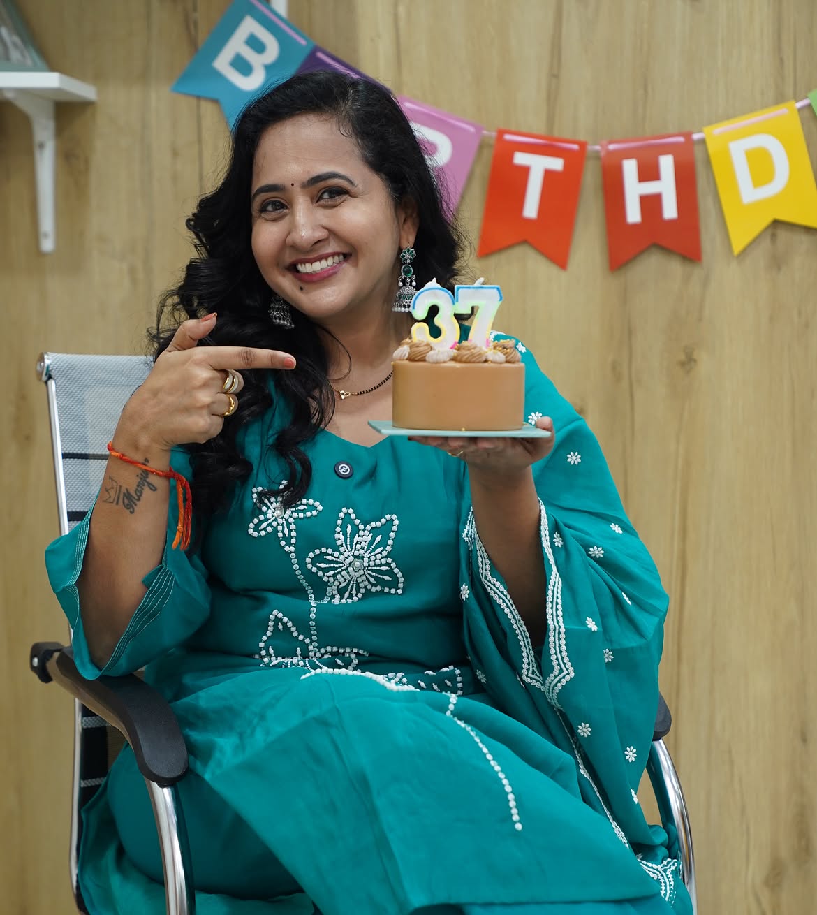 Anchor Lasya Birthday Celebrations