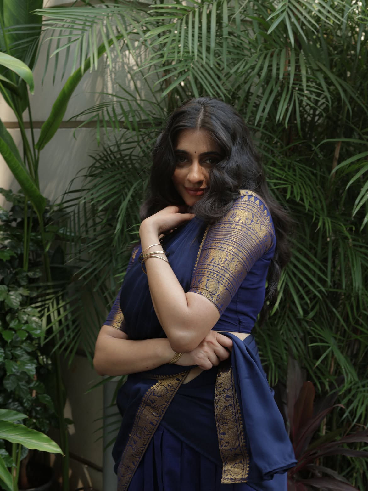 Maanasa Choudhary Mesmerizing Looks in Half Saree