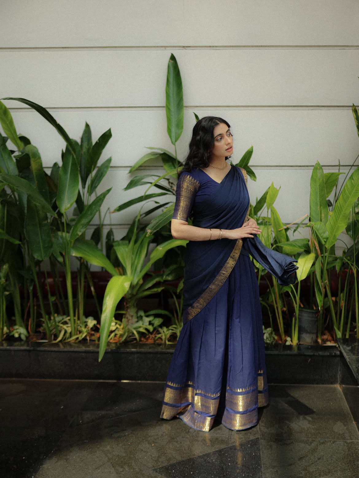 Maanasa Choudhary Mesmerizing Looks in Half Saree