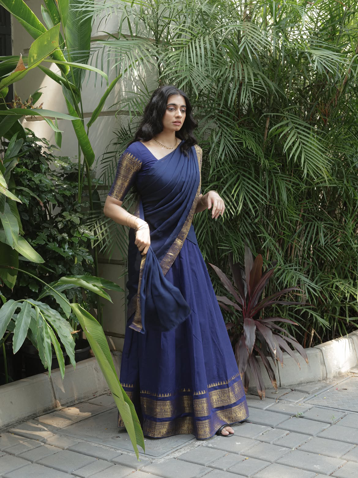 Maanasa Choudhary Mesmerizing Looks in Half Saree