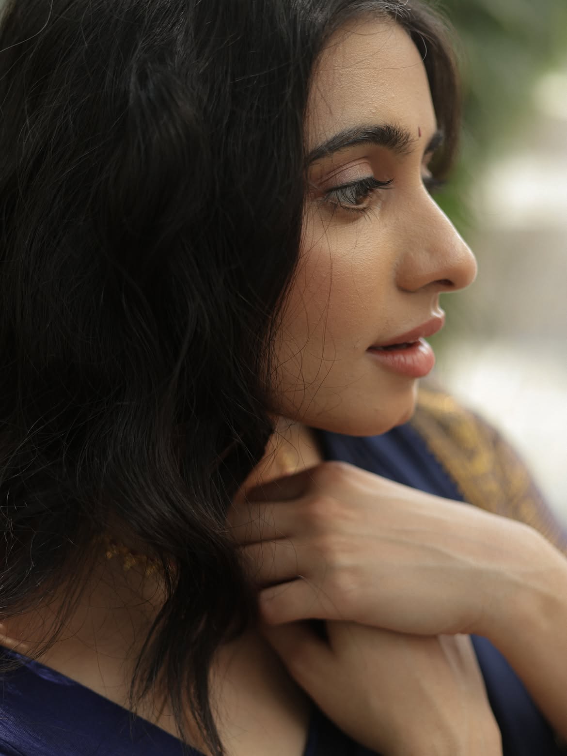 Maanasa Choudhary Mesmerizing Looks in Half Saree