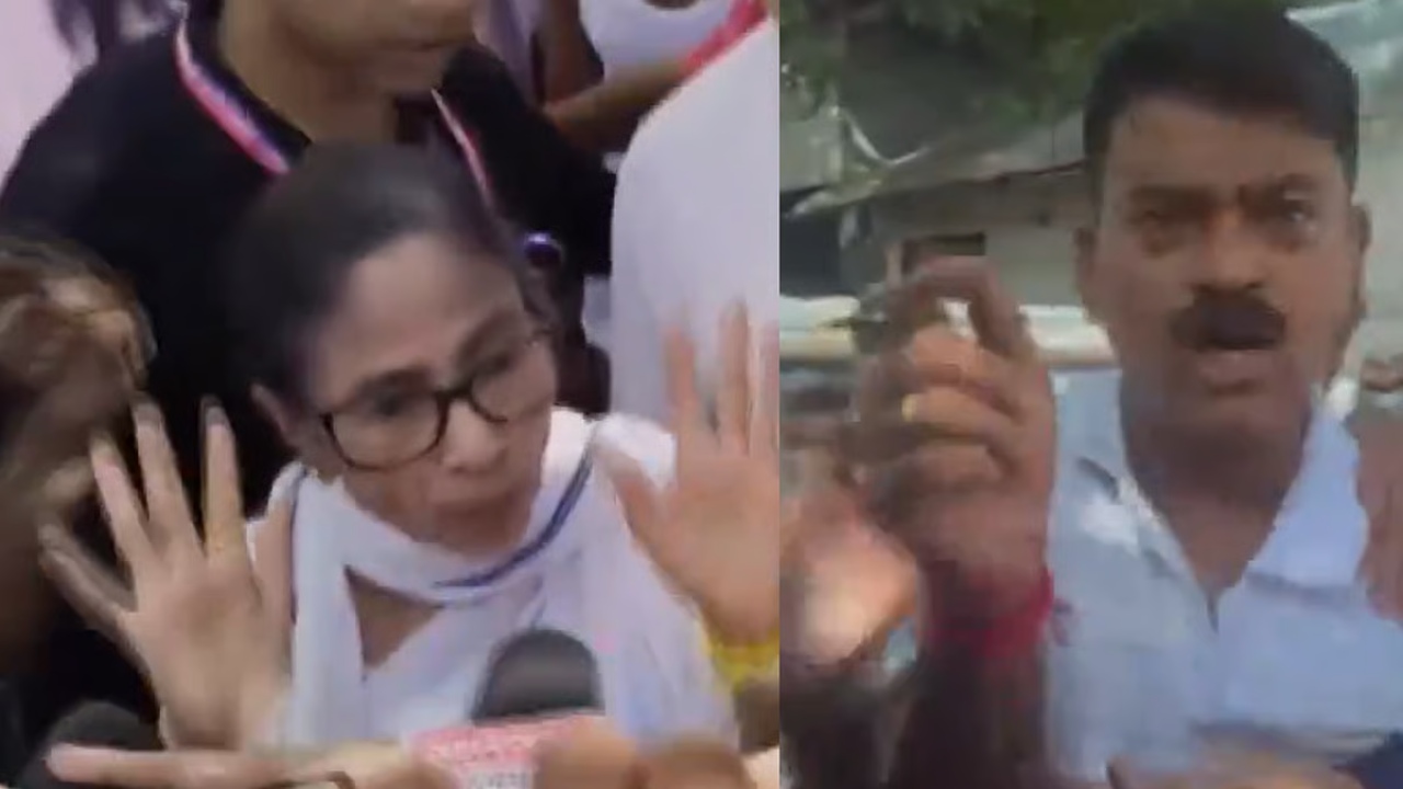 Mamata Banerjee : మమతా బెనర్జీ కారుపై రాళ్ల దాడి, చెప్పులు, బురదతో నిరసన!