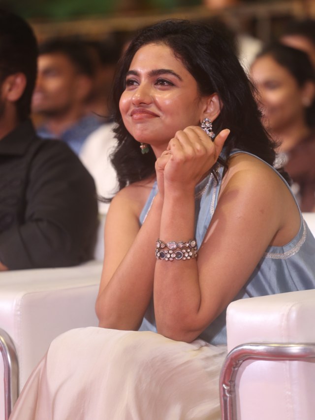 Mamitha Baiju Cute Photos from Vishwanath And Sons Pre Release Event