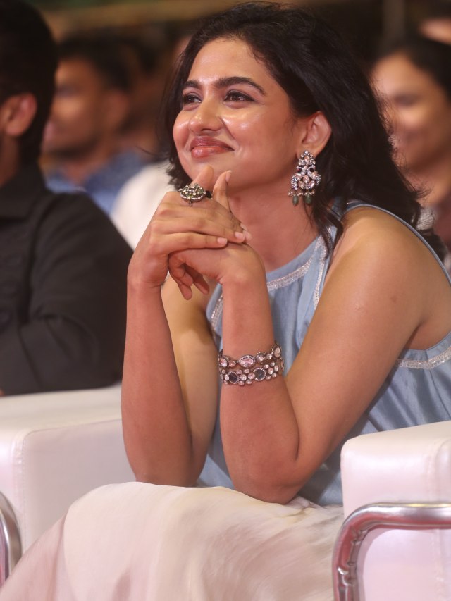 Mamitha Baiju Cute Photos from Vishwanath And Sons Pre Release Event