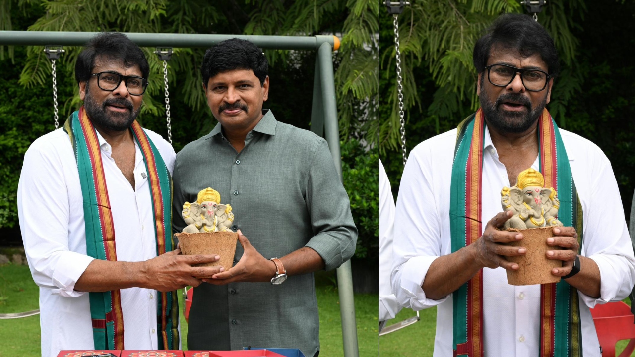 Chiranjeevi : సీడ్ గణేశ.. విగ్రహాలను ఆవిష్క‌రించిన మెగాస్టార్ చిరంజీవి.. ఫోటోలు..