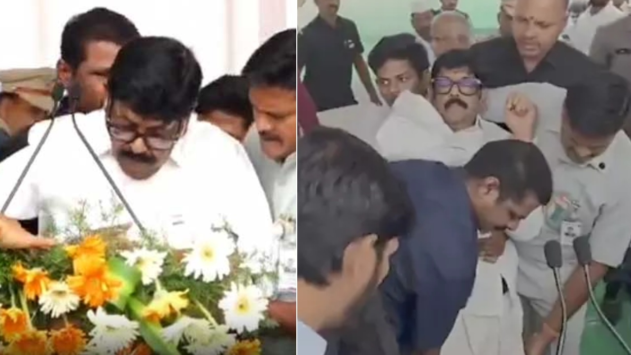 Anam Ramanarayana Reddy : మంత్రి ఆనం రామనారాయణరెడ్డికి అస్వస్థత… స్పీచ్ మధ్యలో ఘటన.. భద్రతా సిబ్బంది అప్రమత్తతతో..