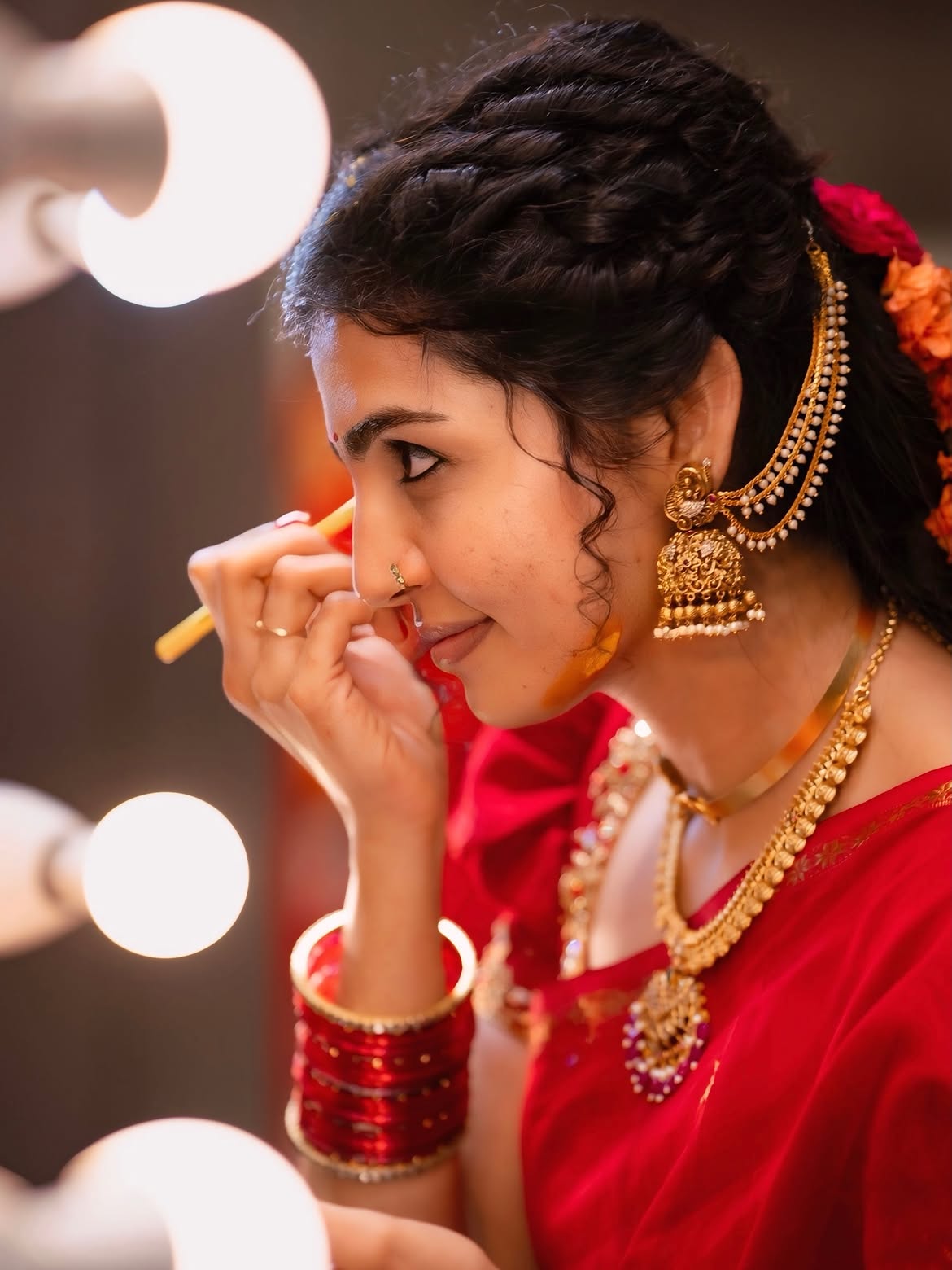 Nagadurga Stunning Looks in Saree