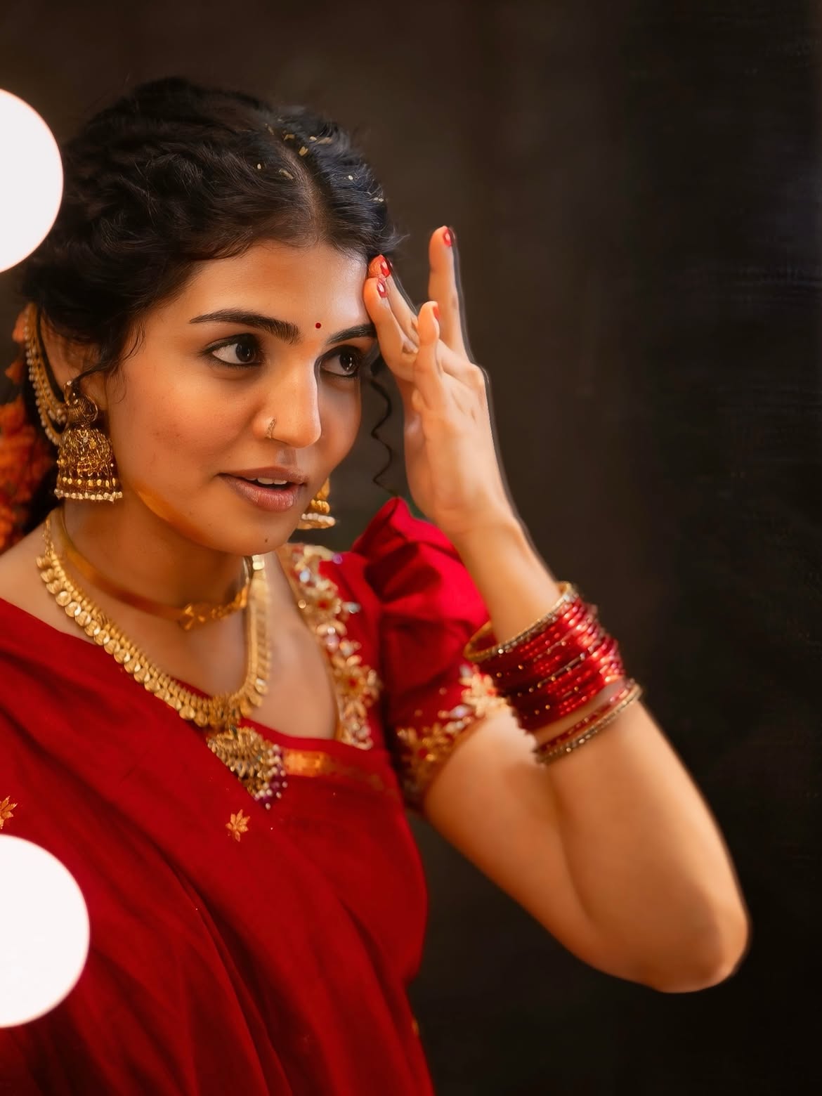 Nagadurga Stunning Looks in Saree
