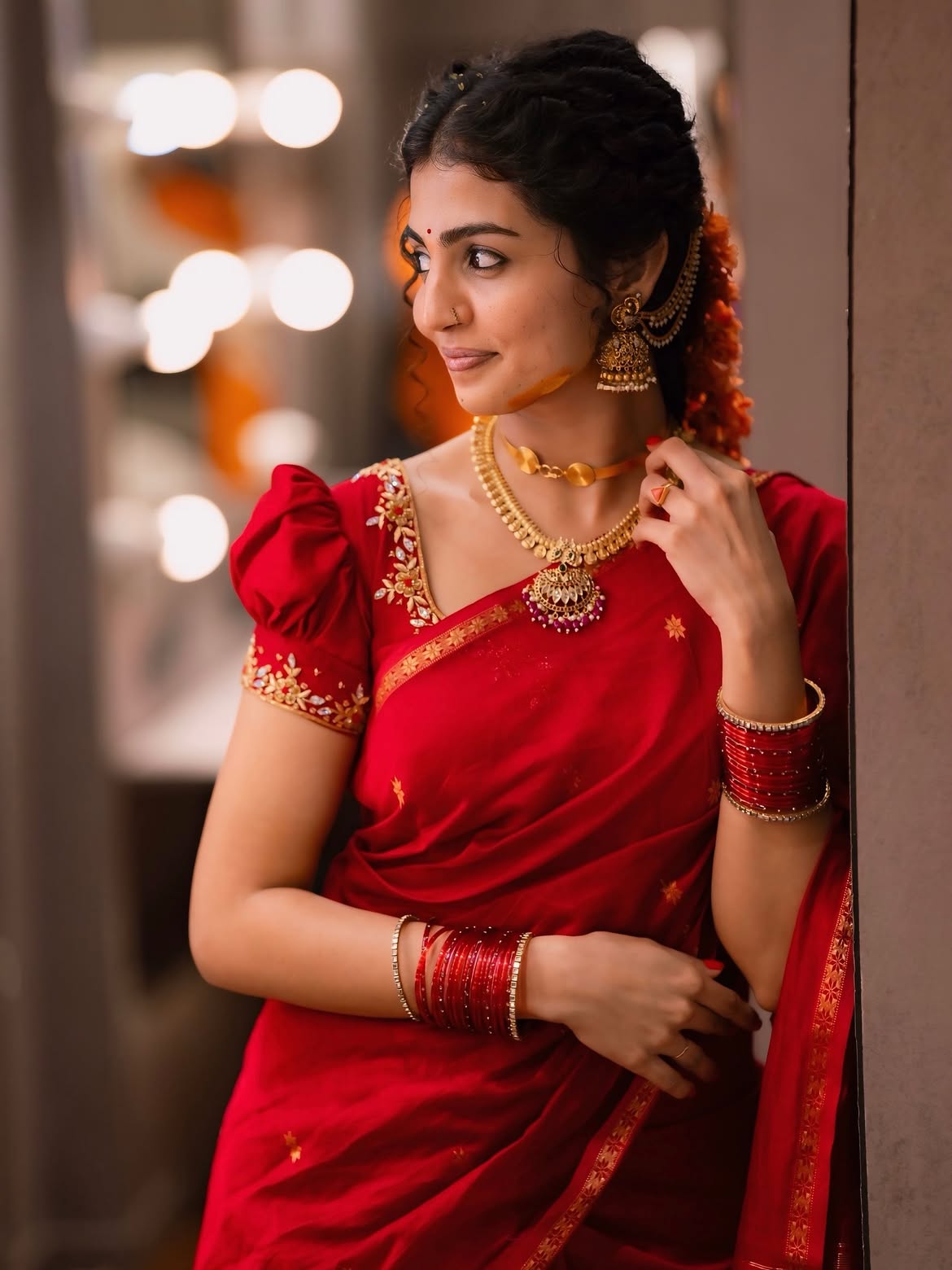 Nagadurga Stunning Looks in Saree
