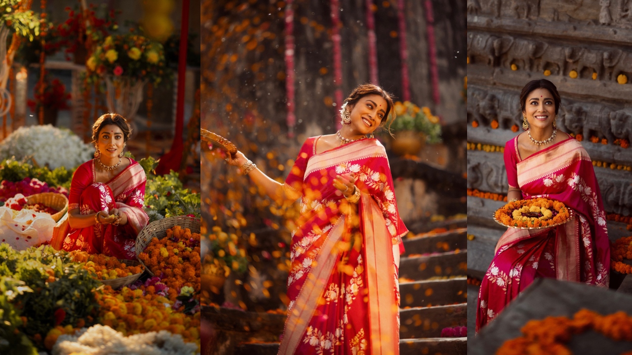Shriya Saran : చేనేత చీర‌లో శ్రియా శ‌ర‌ణ్‌.. ఎంత అందంగా ఉందో.. ఫోటోలు వైర‌ల్