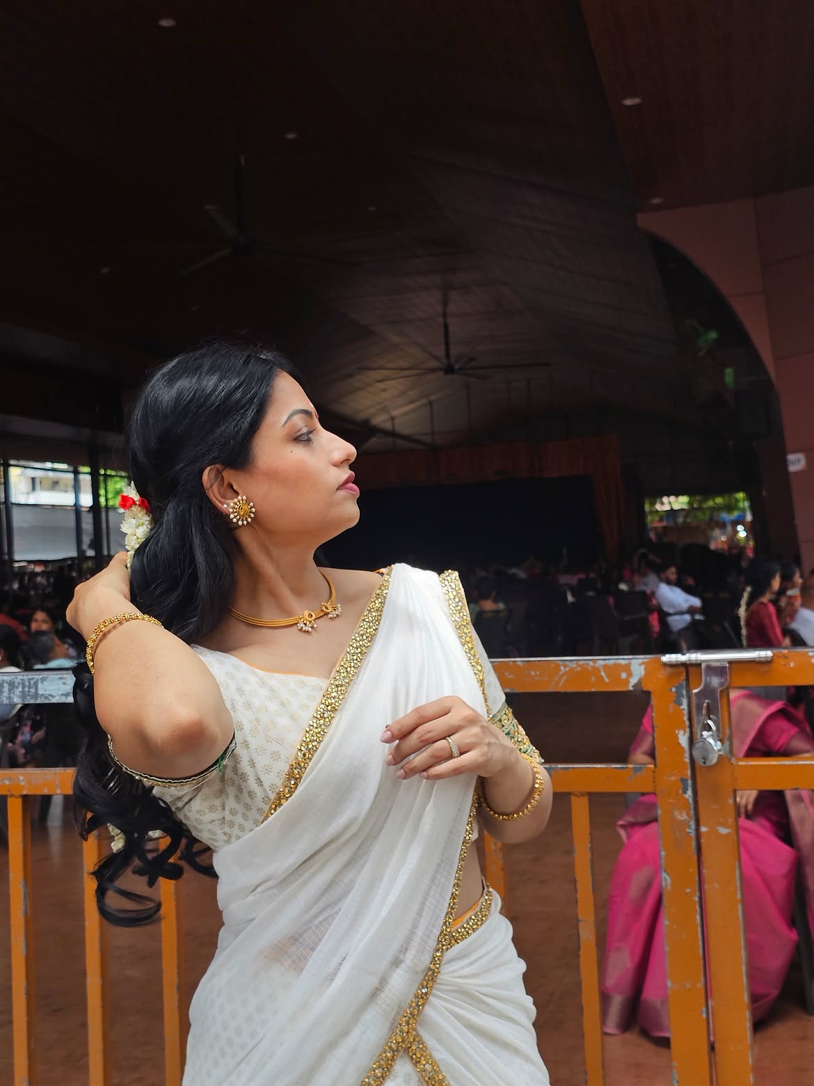 Navya Swamy Visits Kerala Guruvayur Temple