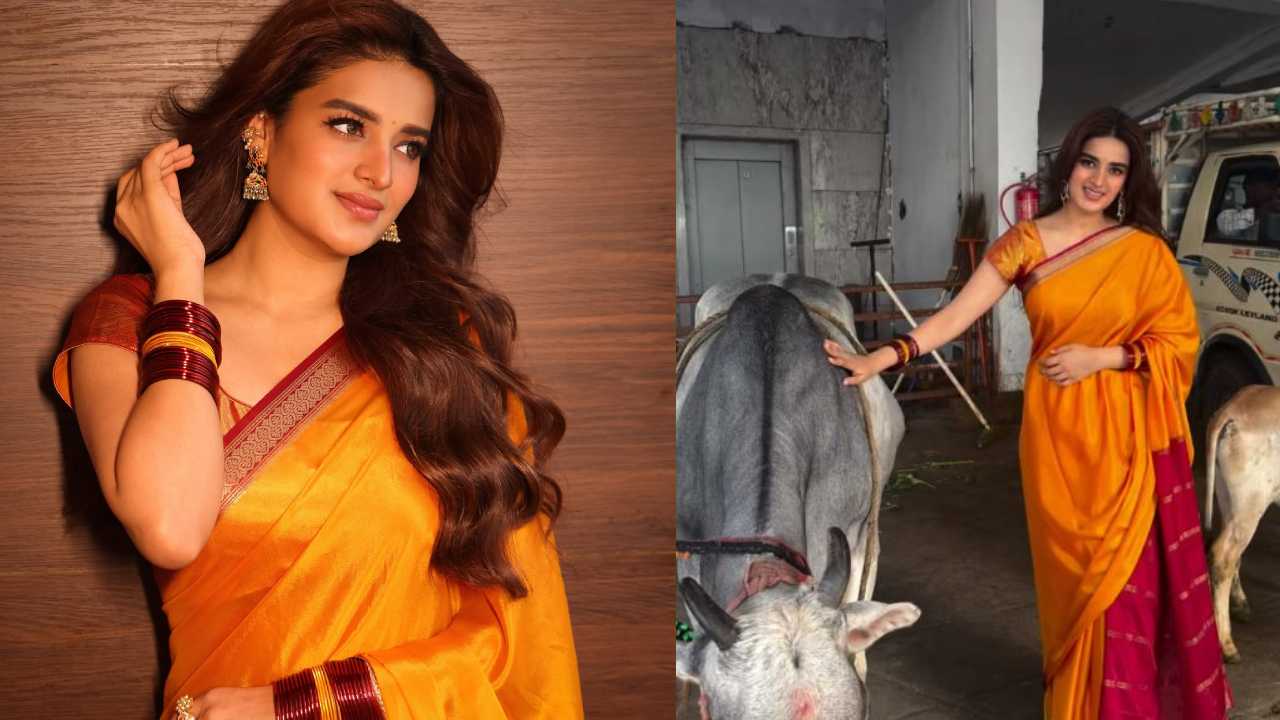 Nidhhi Agerwal : సాంప్రదాయంగా చీరకట్టులో వచ్చి.. ఆవులకు ఆహరం అందించిన నిధి అగర్వాల్..