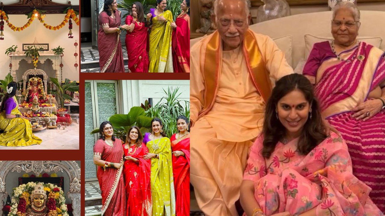 Mega Family : మెగా ఫ్యామిలీ వరలక్ష్మి వ్రతం సెలబ్రేషన్స్.. మెగా కూతుళ్లు, కోడళ్ళు.. ఫొటోలు వైరల్..