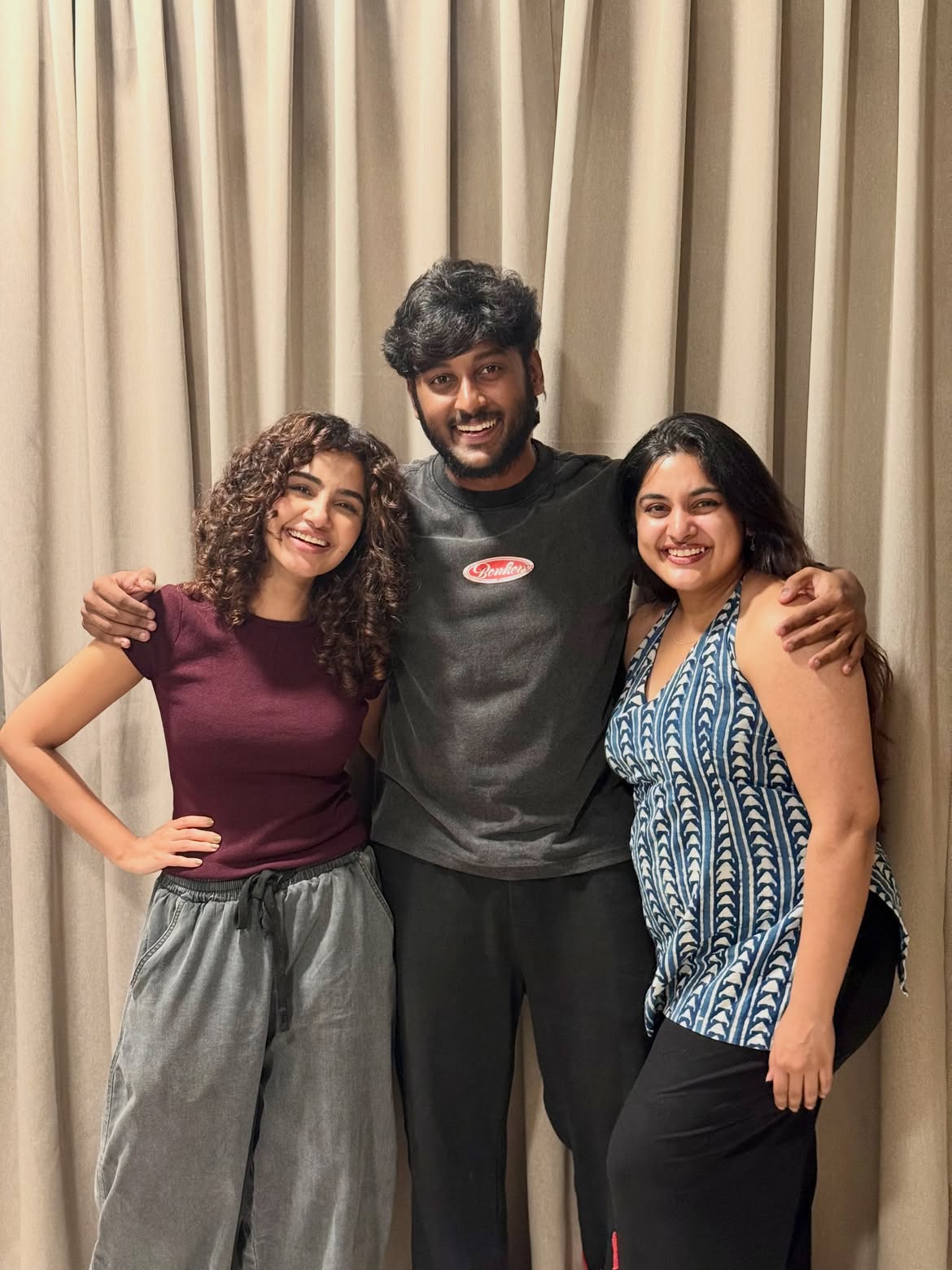 Nikhil Thomas Shares Photos with Anupama Parameswaran and Nivetha Thomas