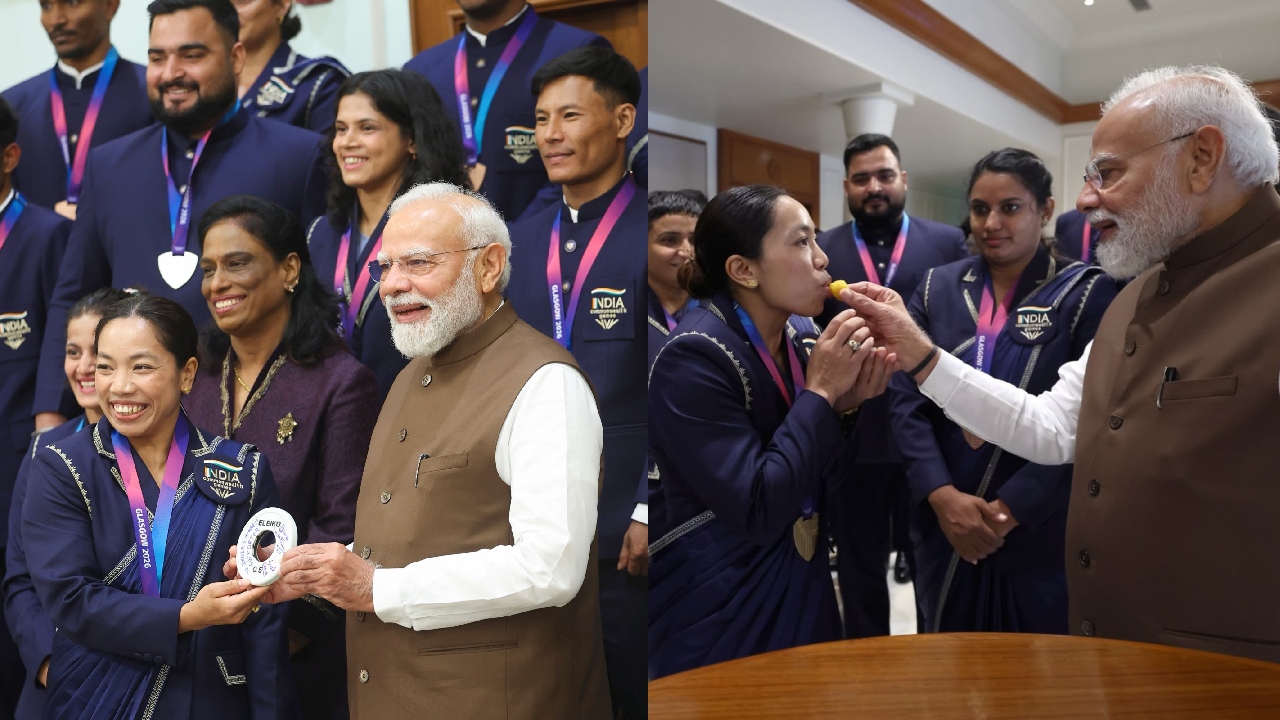 PM Modi : కామ‌న్వెల్త్ గేమ్స్‌లో ప‌త‌కాలు సాధించిన అథ్లెట్ల‌తో ప్ర‌ధాని మోదీ..
