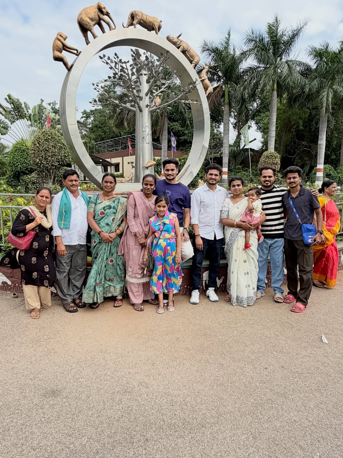 Patas Faima Went to Hyderabad Zoo with her Husband and Family