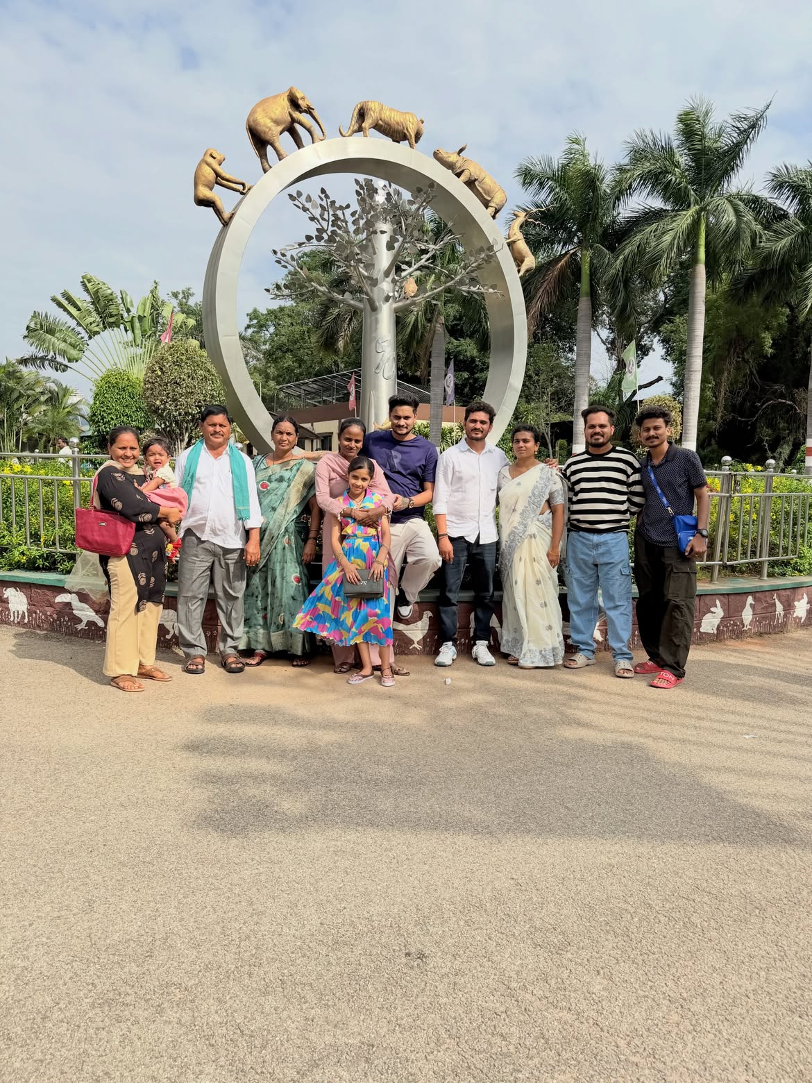 Patas Faima Went to Hyderabad Zoo with her Husband and Family