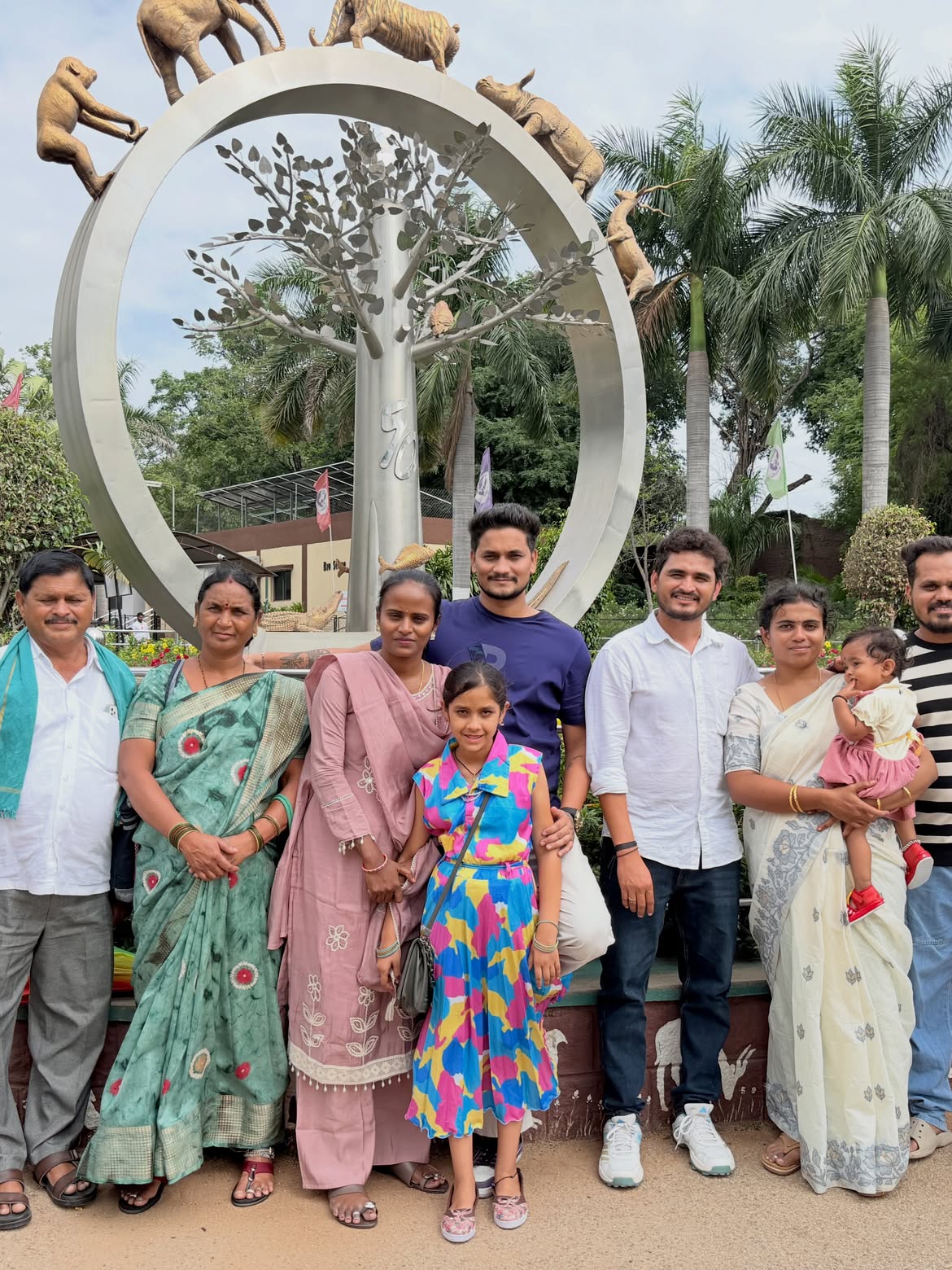 Patas Faima Went to Hyderabad Zoo with her Husband and Family