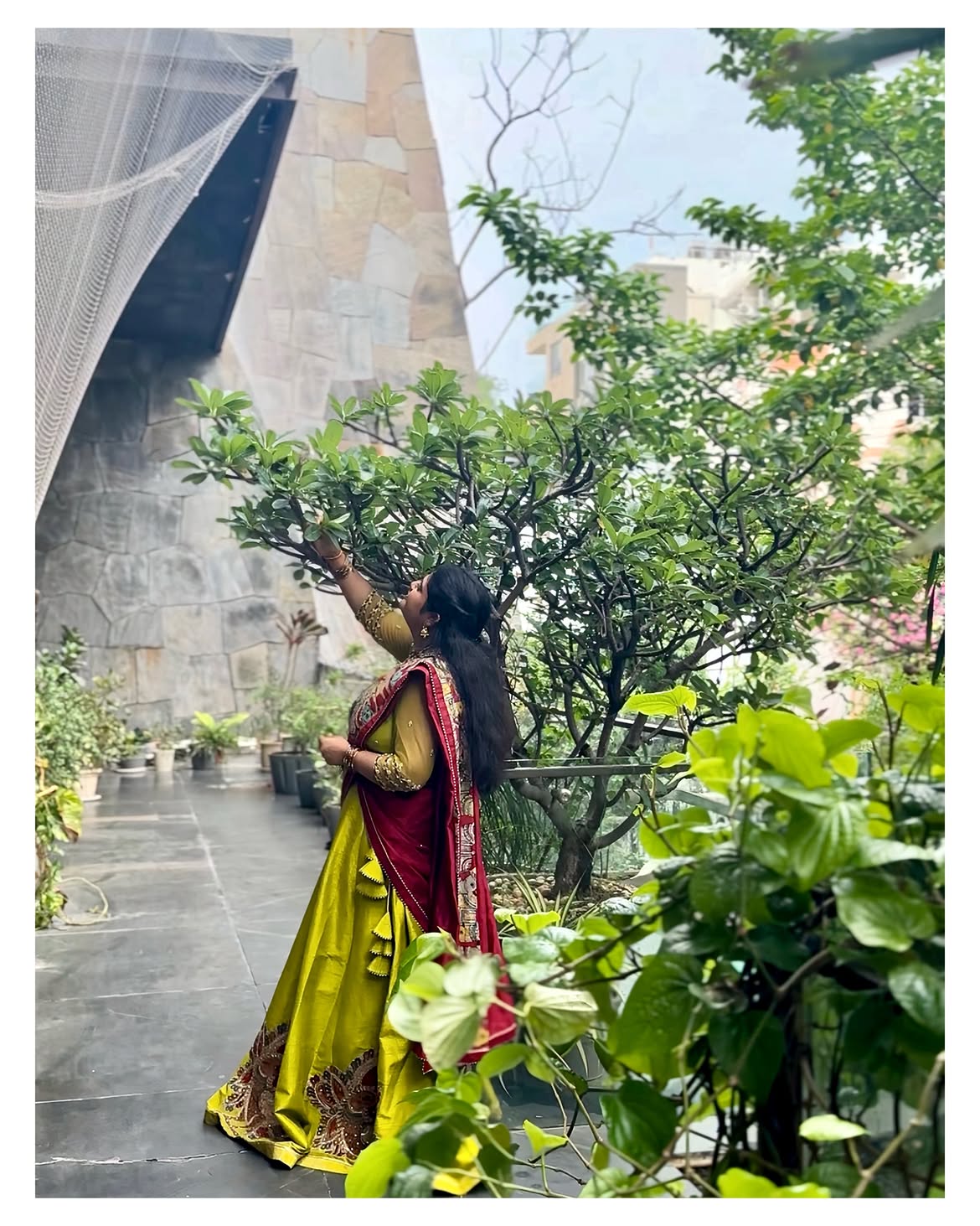 Pavithra Puri Cute Photos in Half Saree