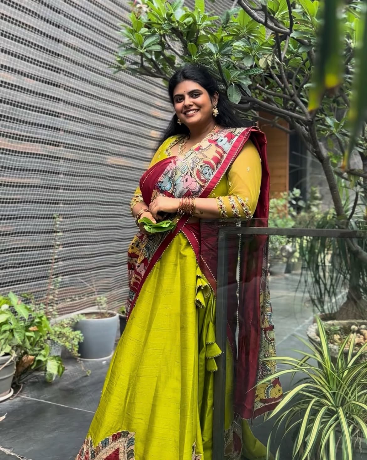 Pavithra Puri Cute Photos in Half Saree