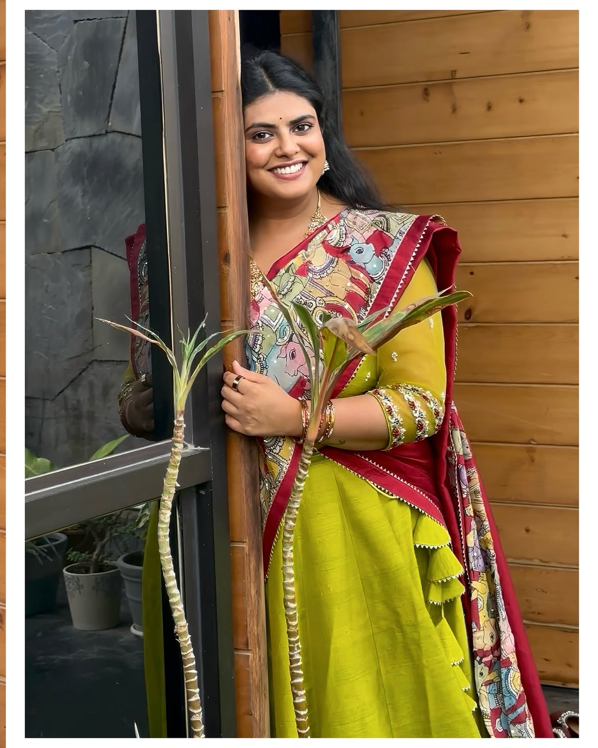 Pavithra Puri Cute Photos in Half Saree