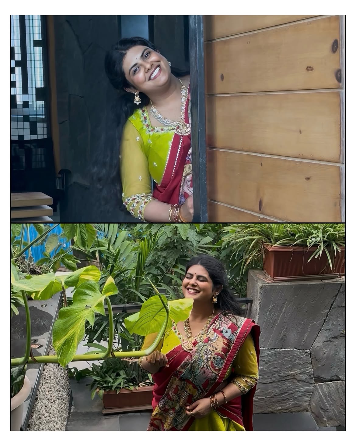 Pavithra Puri Cute Photos in Half Saree