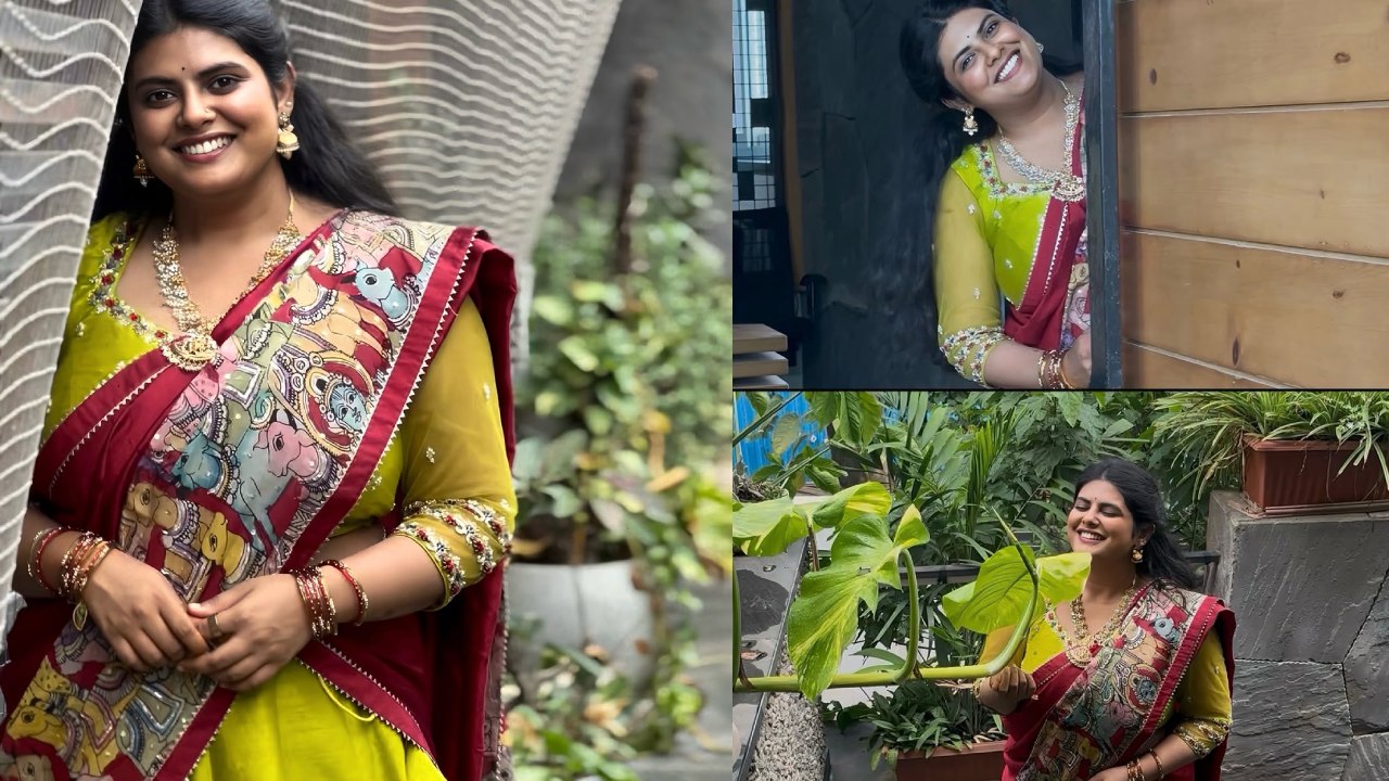 Pavithra Puri : వరలక్ష్మి వ్రతం స్పెషల్.. హాఫ్ శారీలో క్యూట్ ఫోటోలు షేర్ చేసిన పూరి జగన్నాధ్ కూతురు..