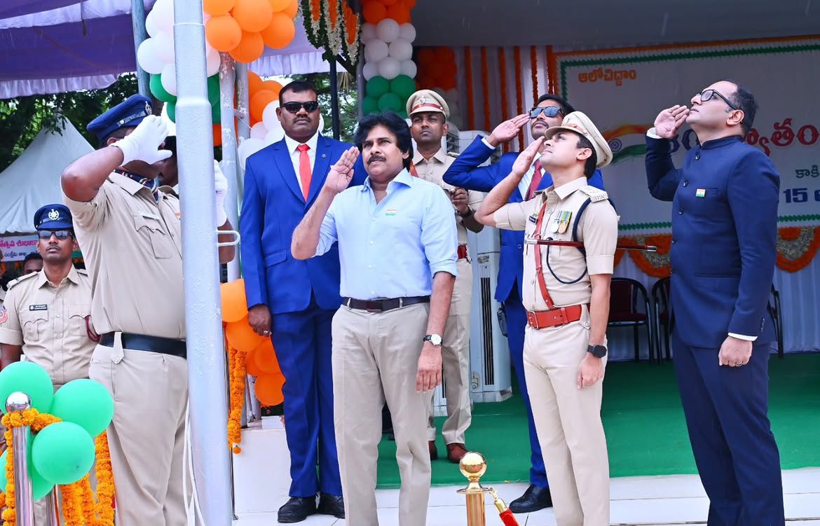 AP Deputy CM Pawan Kalyan Participated in Independence Day Celebrations