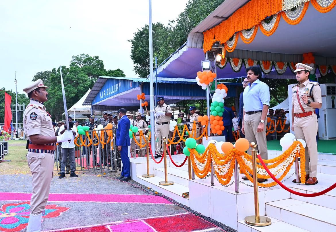 AP Deputy CM Pawan Kalyan Participated in Independence Day Celebrations