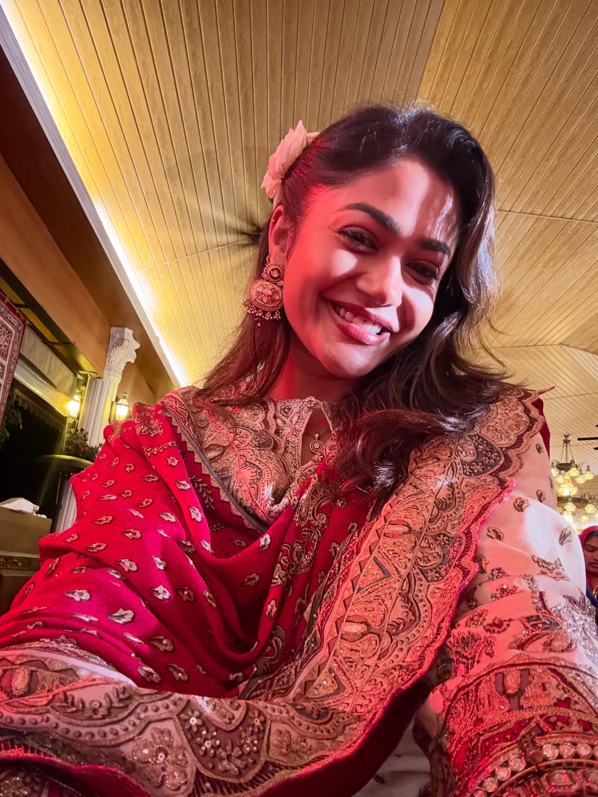 Payal Radhakrishna Enjoying in Friend Marriage