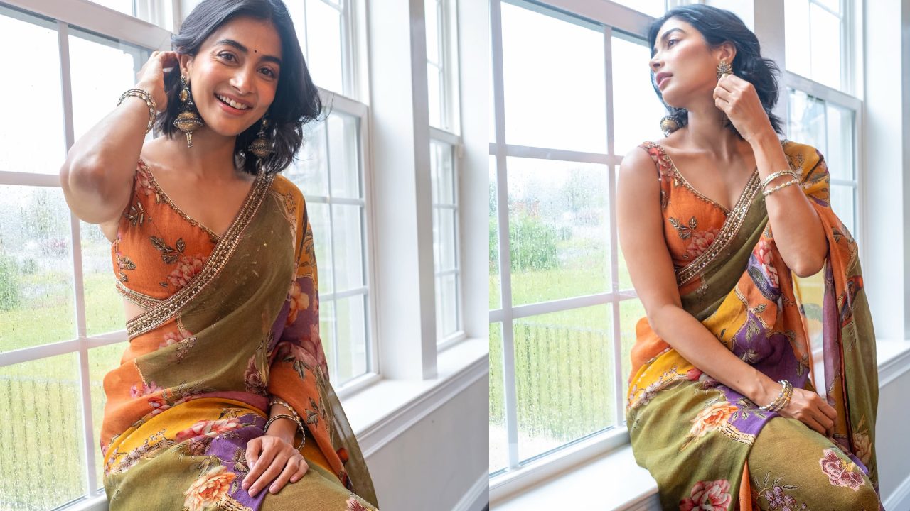 Pooja Hegde : స్లీవ్ లెస్ బ్లౌజ్.. షార్ట్ హెయిర్ స్టైల్.. చీరలో పూజాహెగ్డే సరికొత్త లుక్స్ చూశారా..?
