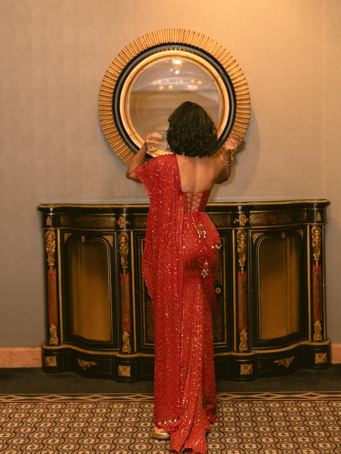 Pooja Hegde Stunning Looks in Red Dress at New york