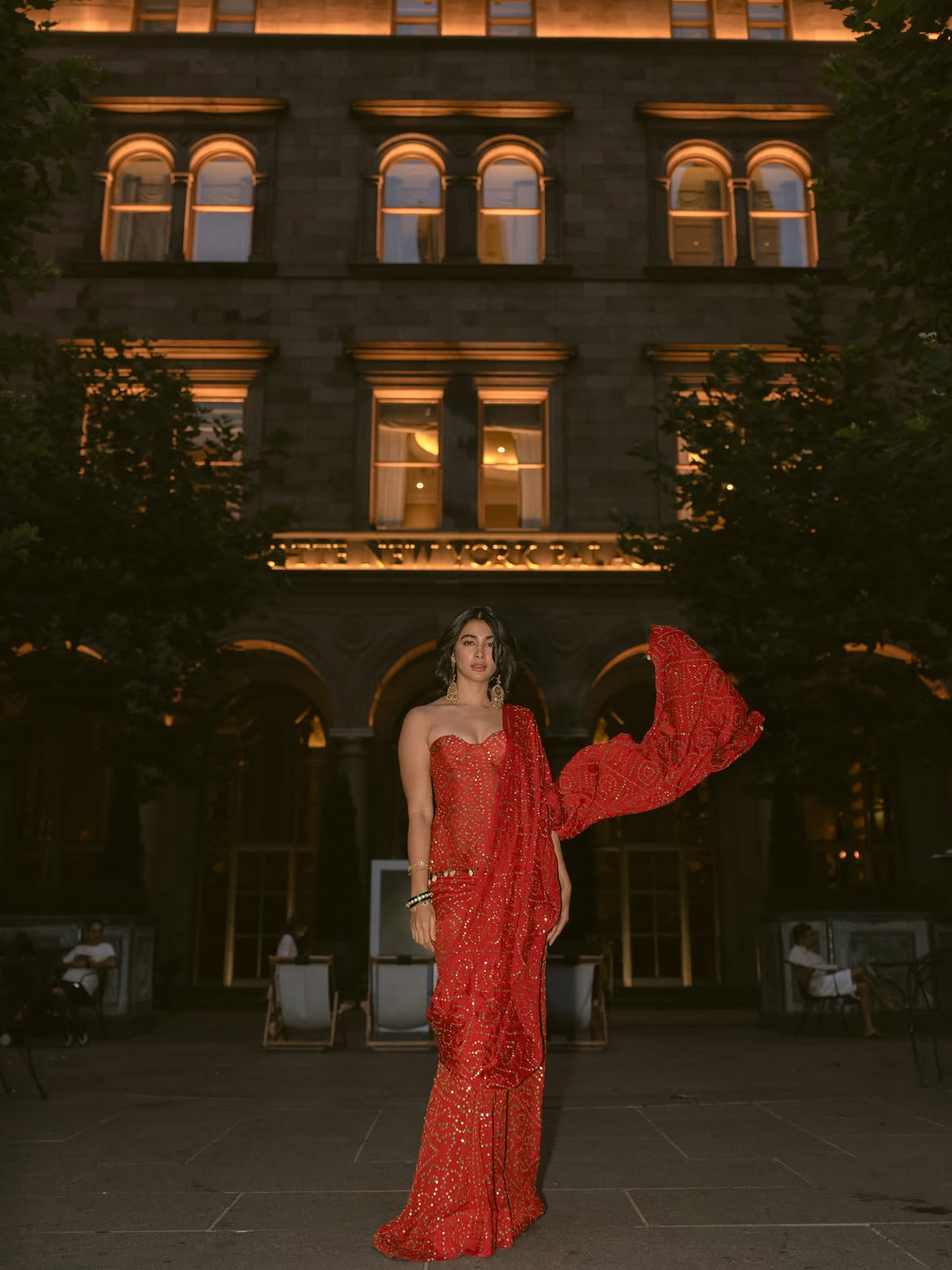 Pooja Hegde Stunning Looks in Red Dress at New york
