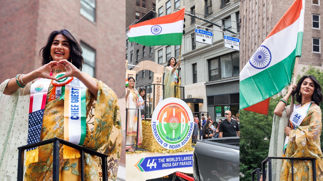 Pooja Hegde : న్యూయార్క్‌లో జరిగిన ఇండియా డే పరేడ్‌లో పూజా హెగ్డే సంద‌డి.. ఫోటోలు