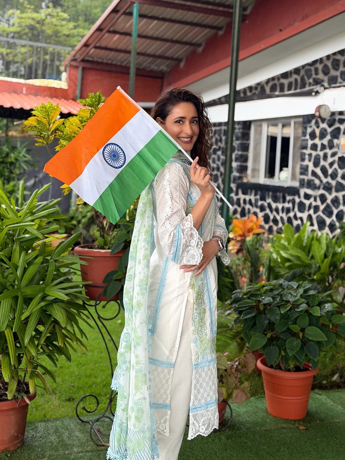 Pragya Jaiswal Independence Day Celebrations with Family