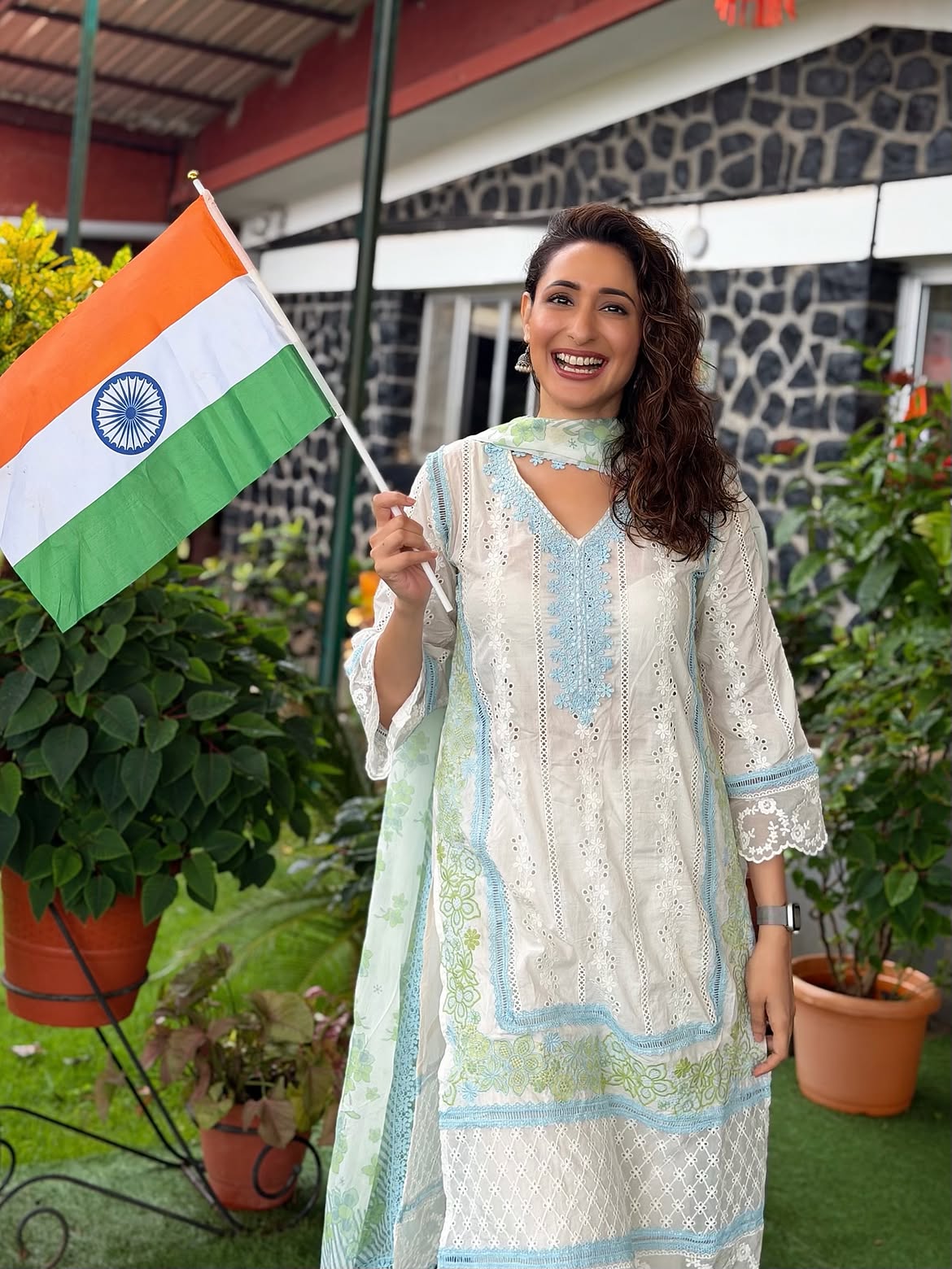 Pragya Jaiswal Independence Day Celebrations with Family