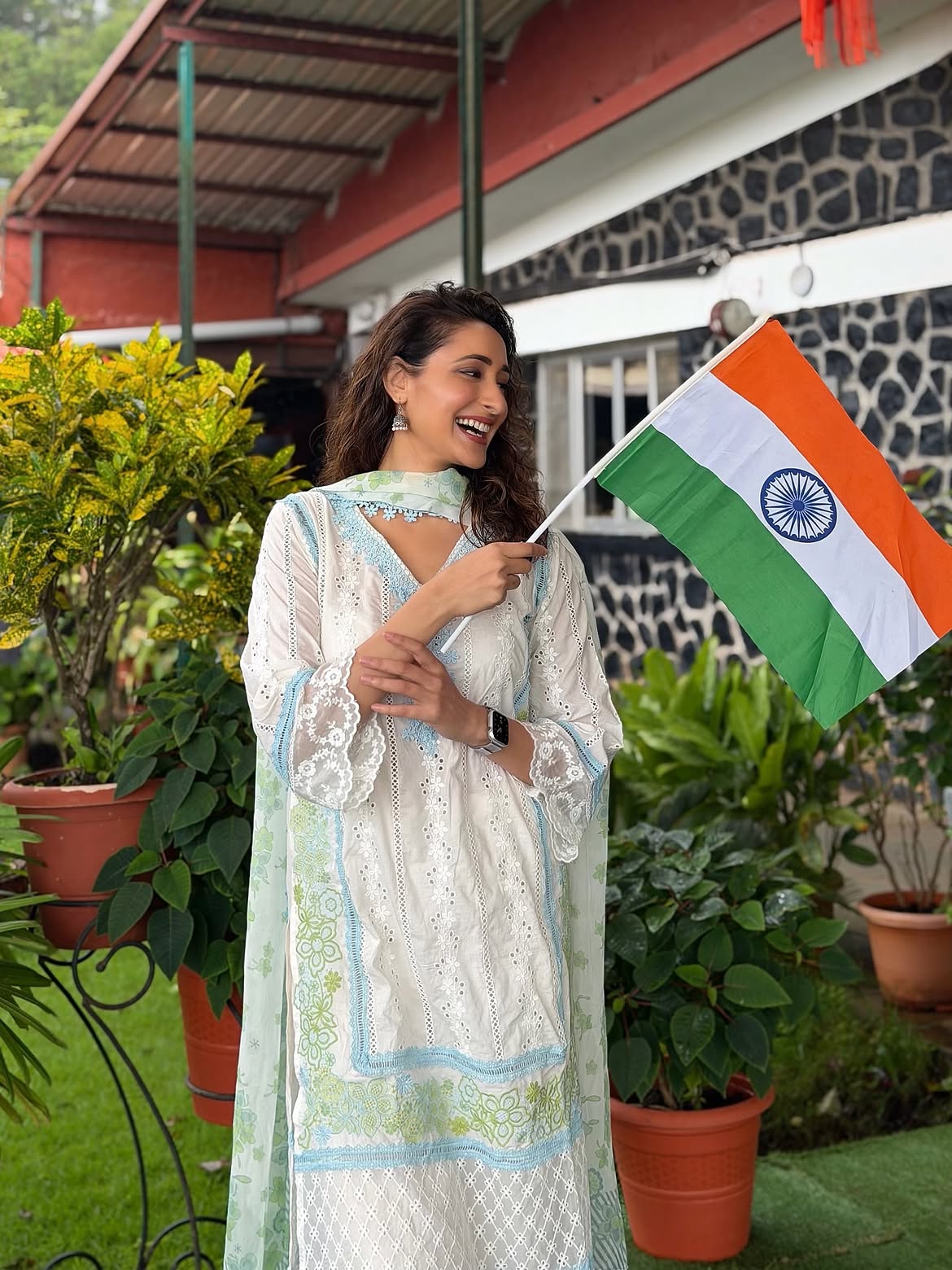 Pragya Jaiswal Independence Day Celebrations with Family