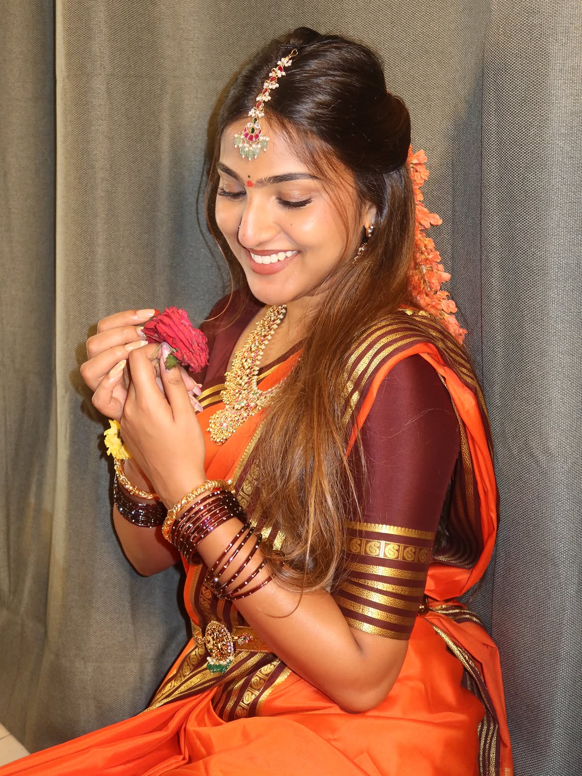 Pranavi Manukonda Varalakshmi Vratham Special Photos