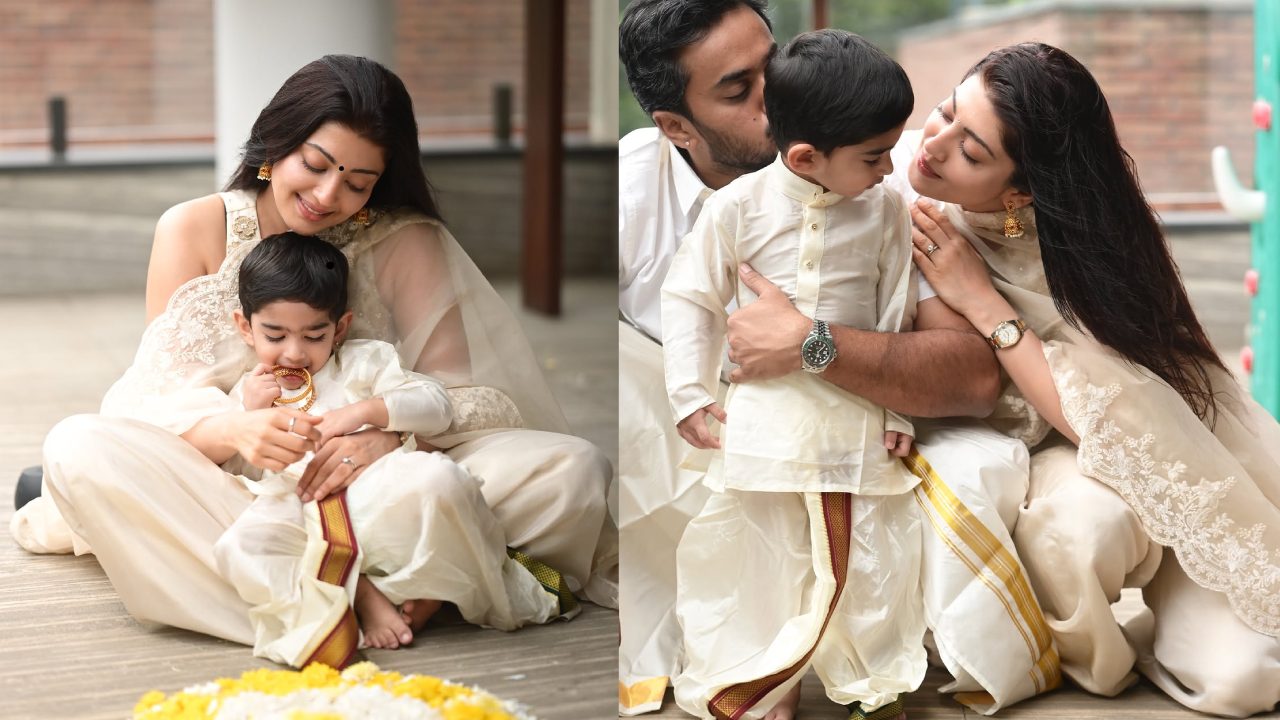 Pranitha Subhash : హీరోయిన్ ప్రణీత ఓనం స్పెషల్.. ఫ్యామిలీతో సెలబ్రేషన్స్..