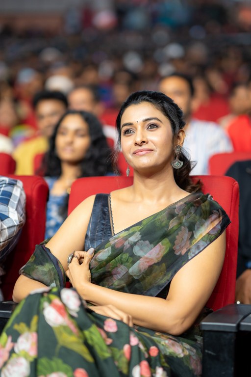 Priya Bhavani Shankar Simple Looks in Saree From Irumudi Pre Release Event