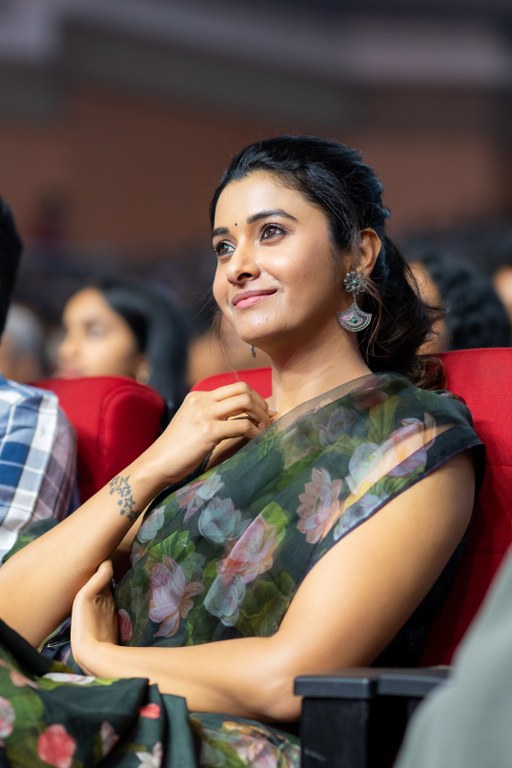 Priya Bhavani Shankar Simple Looks in Saree From Irumudi Pre Release Event