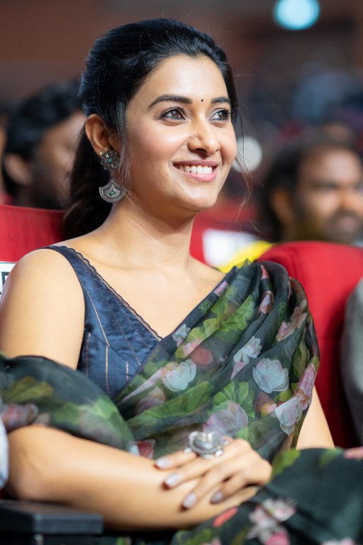Priya Bhavani Shankar Simple Looks in Saree From Irumudi Pre Release Event