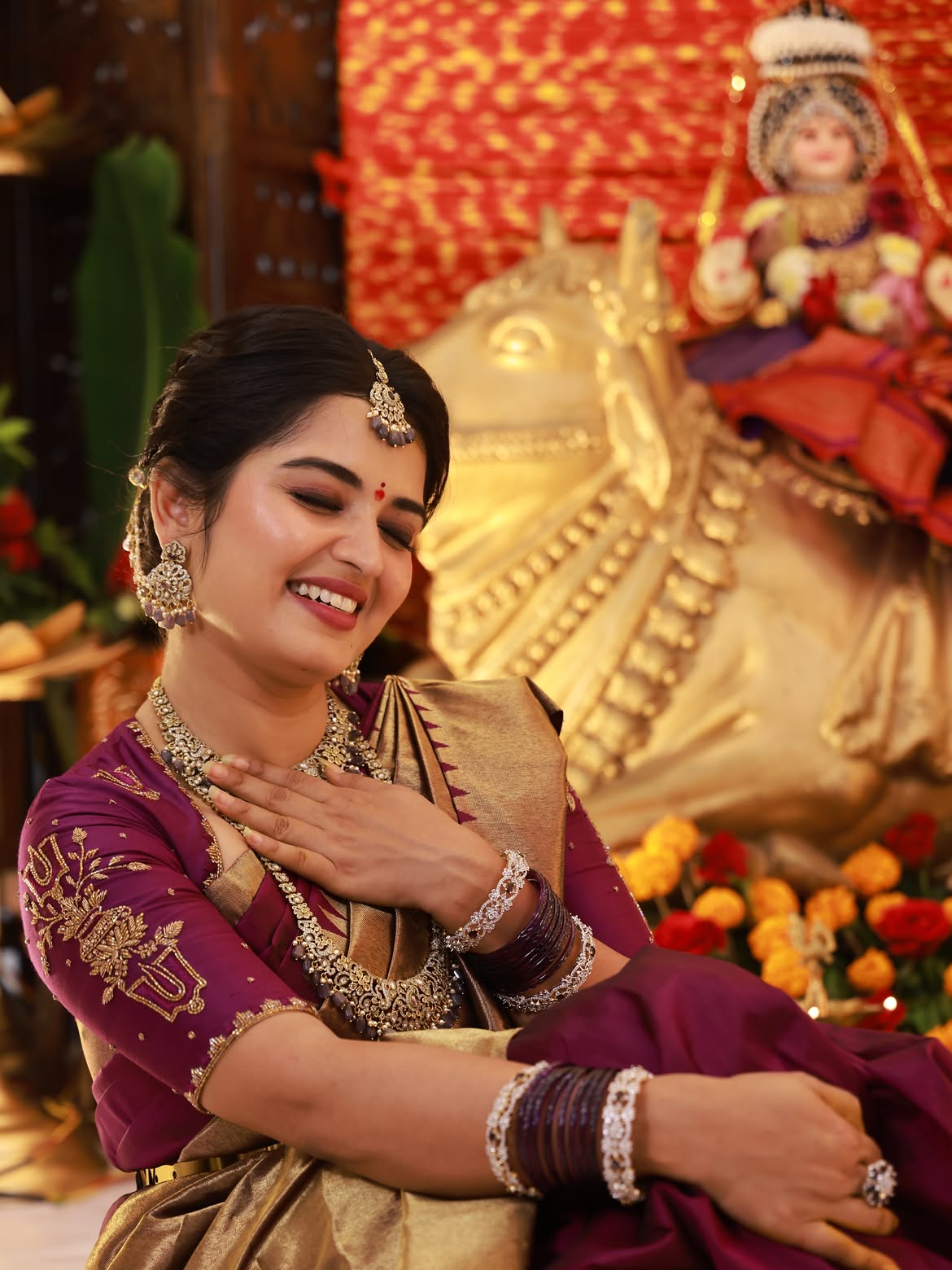 Priyanka Jain Varalakshmi Vratham Pooja with Shivakumar