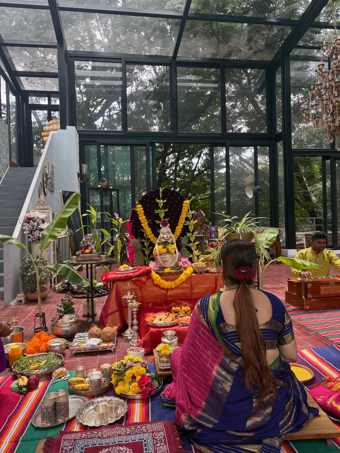 Priyanka Upendra Celebrates Varalakshmi Vratham with her Family