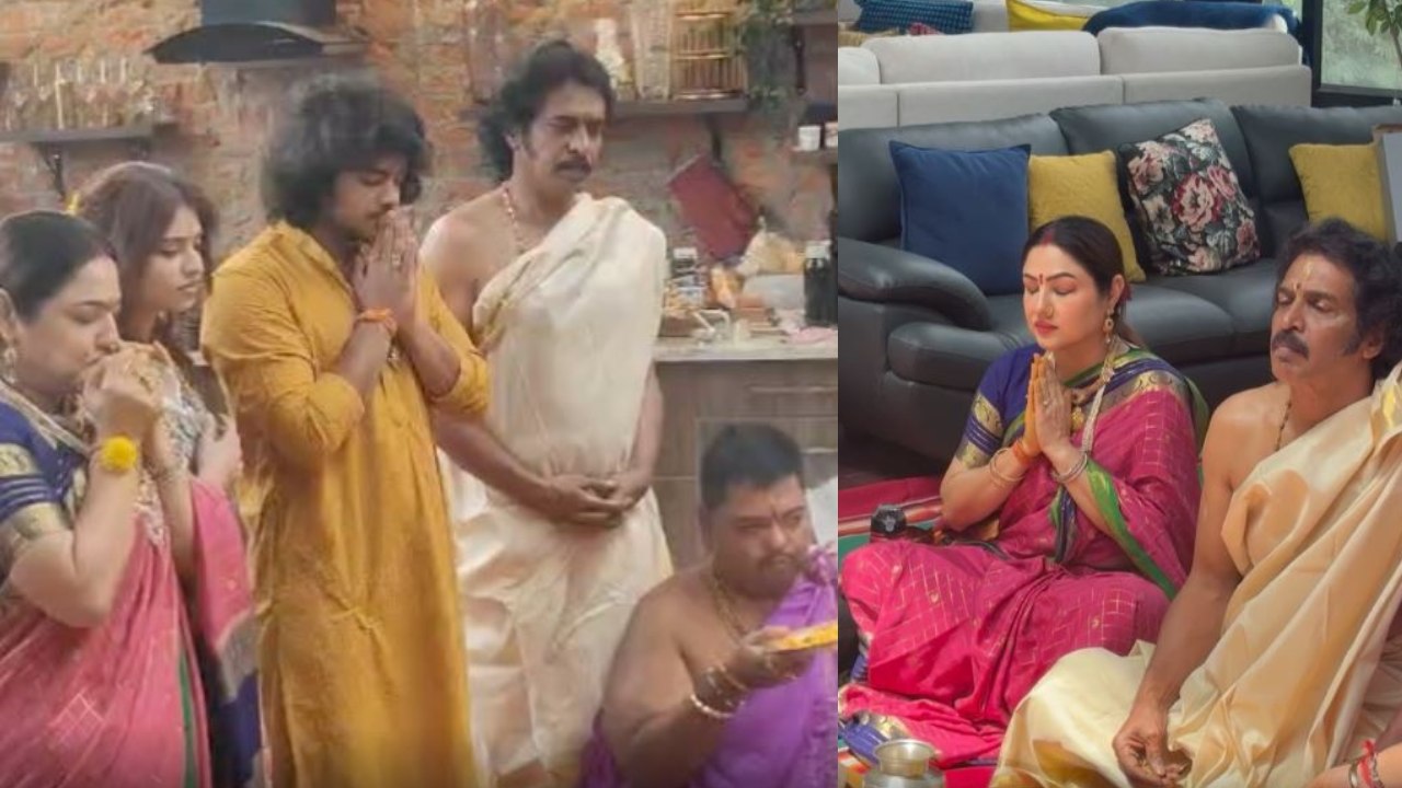 Upendra : ఫ్యామిలీతో కలిసి వరలక్ష్మి వ్రతం నిర్వహించిన కన్నడ స్టార్ హీరో ఉపేంద్ర.. ఫొటోలు..
