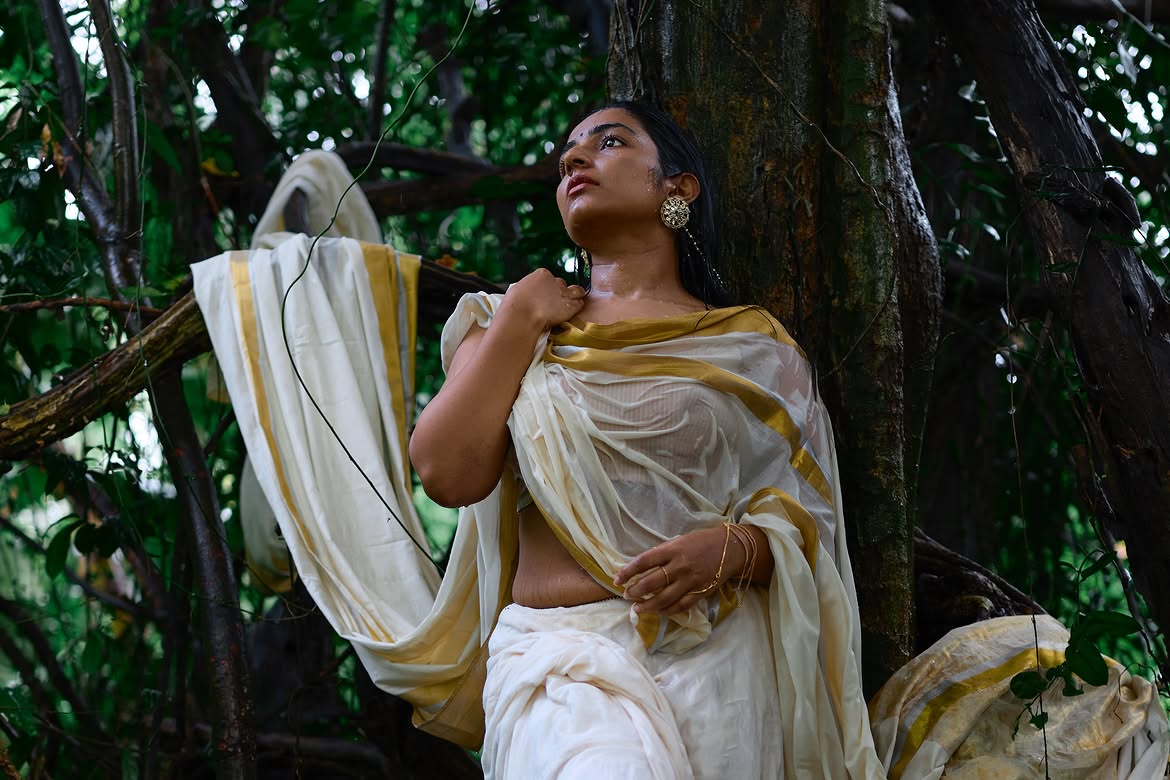 Rajisha Vijayan Onam Special Kerala Style Saree Photos