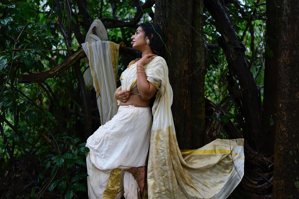 Rajisha Vijayan Onam Special Kerala Style Saree Photos