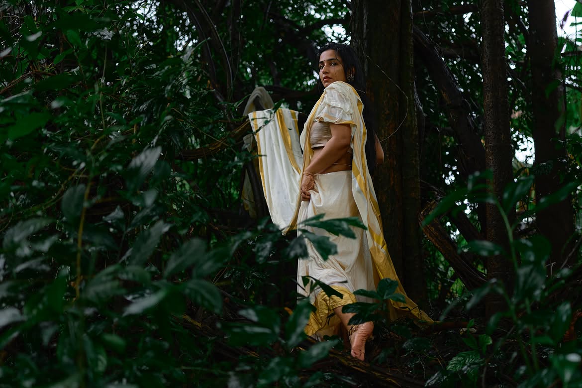 Rajisha Vijayan Onam Special Kerala Style Saree Photos