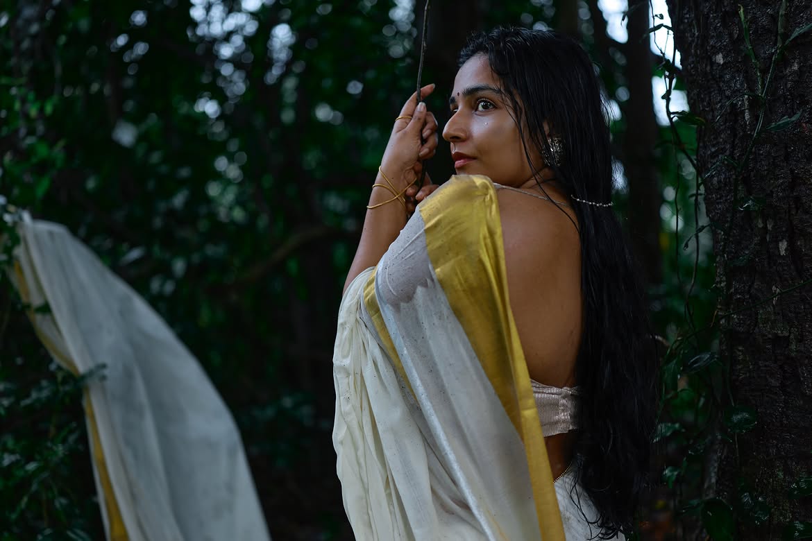 Rajisha Vijayan Onam Special Kerala Style Saree Photos