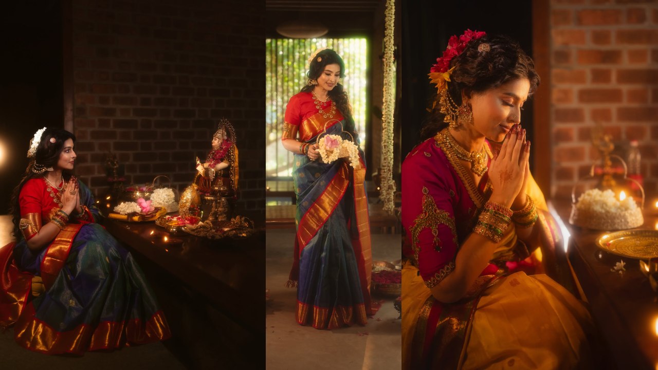 Sneha : వరలక్ష్మి వ్రతం.. సాంప్రదాయంగా నటి స్నేహ.. ఫొటోలు..
